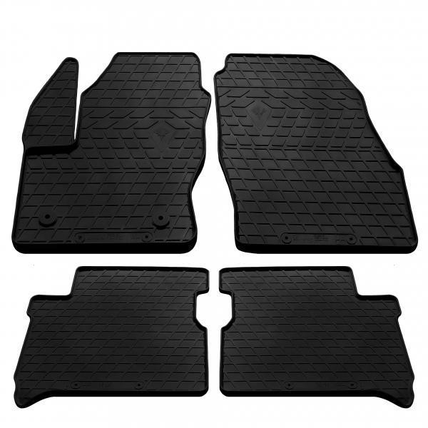 Гумові килимки Stingray Ford Tourneo Connect 14- design 2016 with plastic clips FC2 4 шт. (1007284)