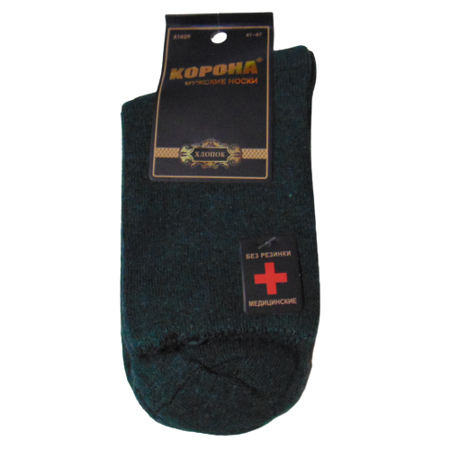 Носки без резинки теплые хлопок Корона 1409 р. 41-47 Зеленый (2006960527) Носки без резинки теплые хлопок Корона 1409 р. 41-47 Зеленый (2006960527)