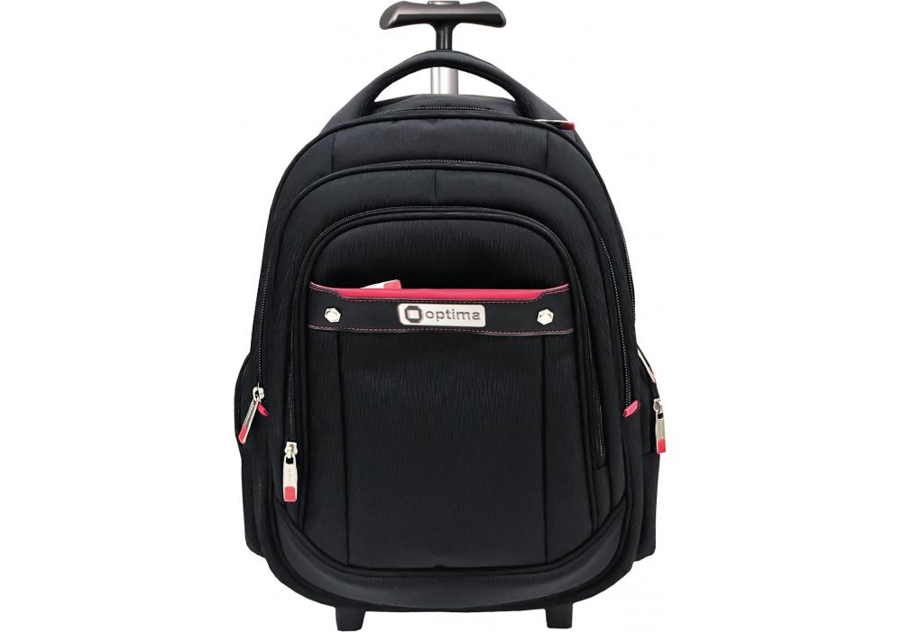 Рюкзак на колесах Cabinet 50x20x32 см 26-35 л Черный (O97514)