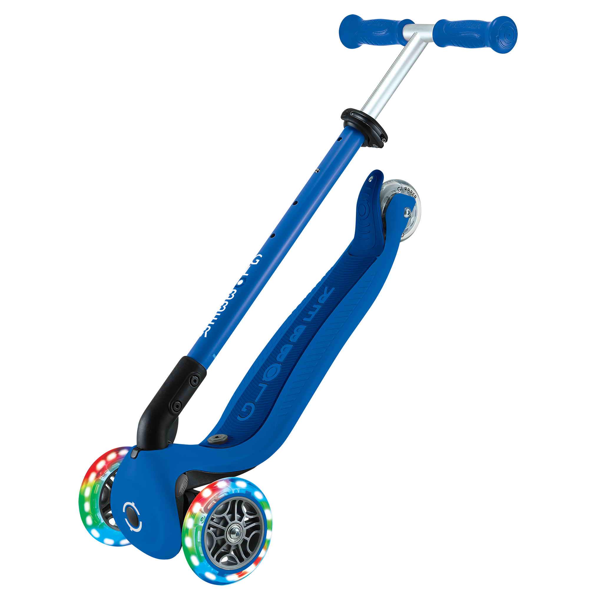 Самокат Globber-Go Up Active Lights Navy Blue - фото 6 Самокат Globber-Go Up Active Lights Navy Blue - фото 6