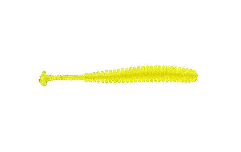 Силиконовый виброхвост Reins Aji Adder Shad №416 съедобный 3" 8 шт. Glow Pearl Chart (6391)