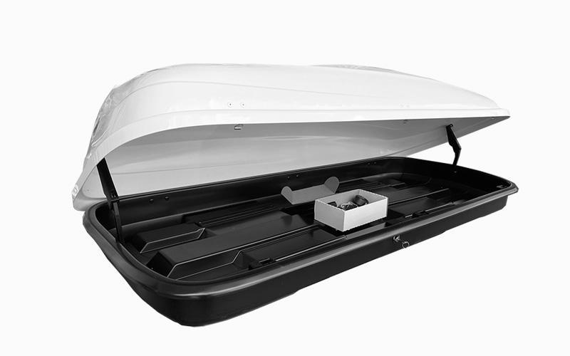 Автобокс на дах автомобіля Amos Travel Pack 420 л White (A420TPW) - фото 3