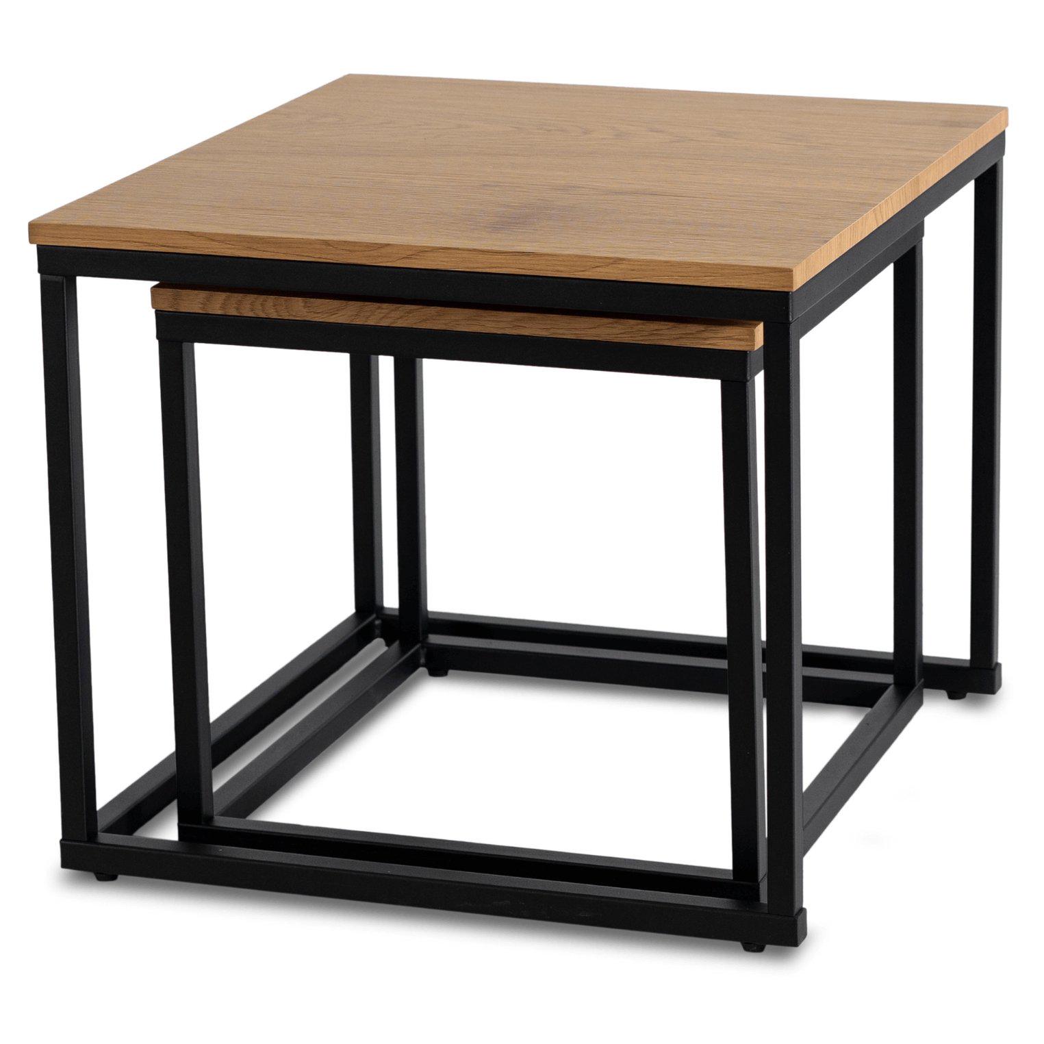 Комплект журнальных столов Mebel Elite CARMI 2 шт. Дуб золотой (ME.CARMI/DZ/CZ/L) - фото 4 Комплект журнальных столов Mebel Elite CARMI 2 шт. Дуб золотой (ME.CARMI/DZ/CZ/L) - фото 4