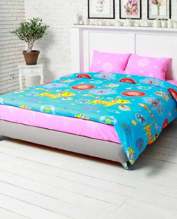 Постельное белье Руно бязь Yellow Cat евро (17661)