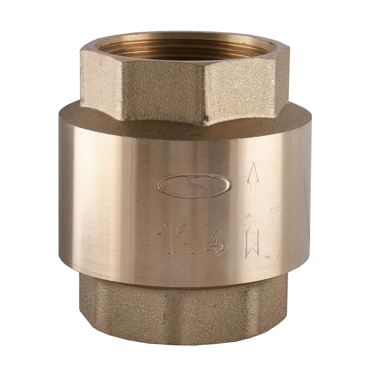 Клапан зворотного ходу води Solomon 1 1/4" C6022 латунний шток (1200000118)