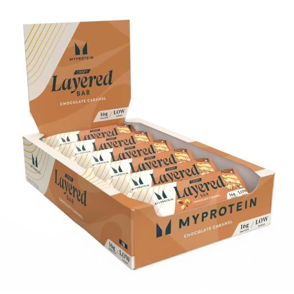 Батончик протеиновый MyProtein Crispy Layered Bar 12х58 г Chocolate Caramel (000026991)
