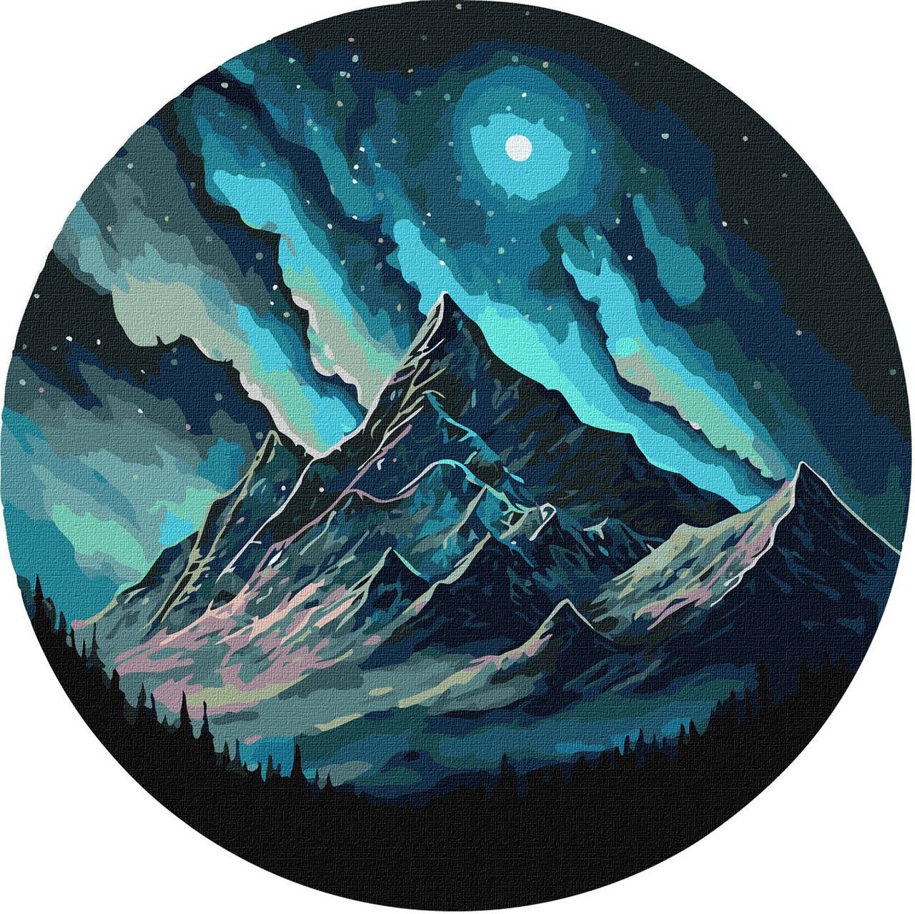 Набор для росписи по номерам Ночное сияние d 29 см (KHO-R1039)