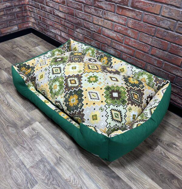 Лежак для котів та собак Comfort Home модель 2 Carpet green 50х40 см