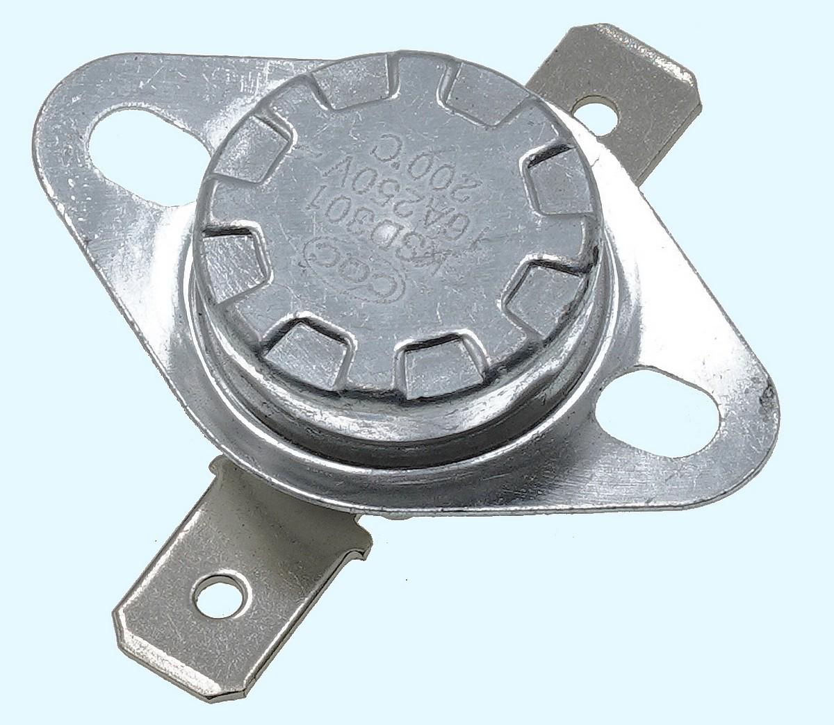 Термореле для утюгов и обогревателей KSD 301 200хC 16A 250V (tr022)