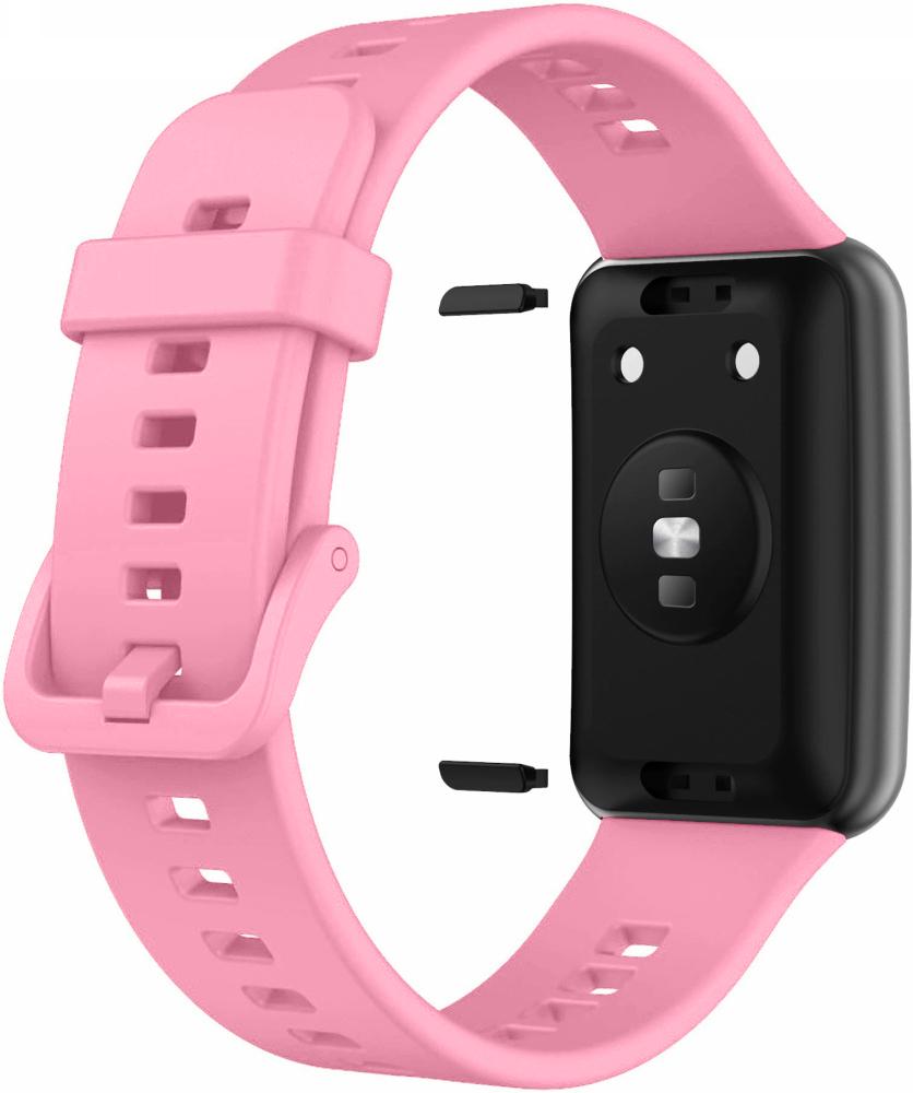 Ремешок силиконовый Jsota для Huawei Watch Fit Pink (18457-31) - фото 1 Ремешок силиконовый Jsota для Huawei Watch Fit Pink (18457-31) - фото 1