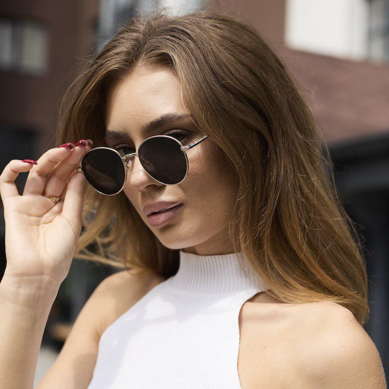 Очки солнцезащитные UG001 в металлической оправе с поляризацией Brown - фото 2