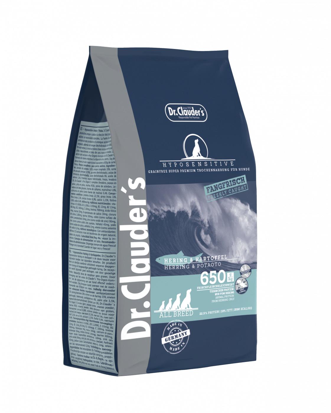 Корм сухой для собак Dr.Clauder's Dog Hyposensitive Herring&Potato гипоаллергенный 350 г (24390096)