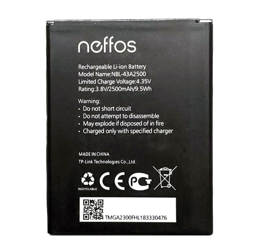 Акумулятор для TP-Link Neffos C7S TP7051 2500 mAh (NBL-43A2500)