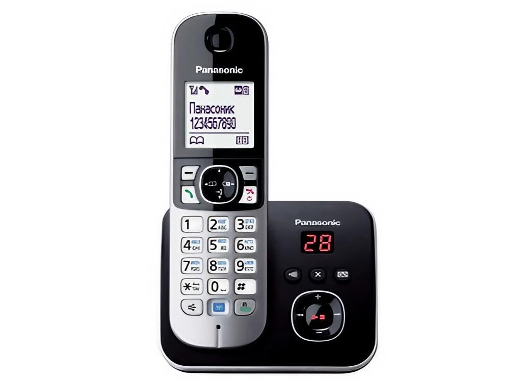 Радіотелефон Panasonic KX-TG6821UAB DECT+АВ бездротовий Чорний (574853)