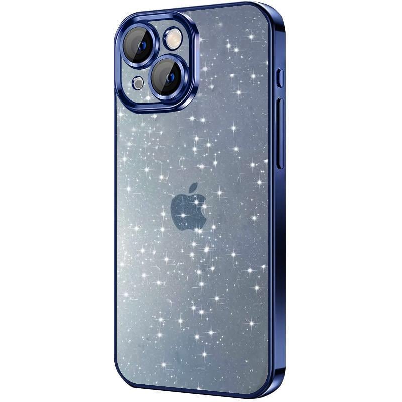 Противоударный чехол TPU+PC Glittershine для Apple iPhone 15 (6.1") Dark Blue