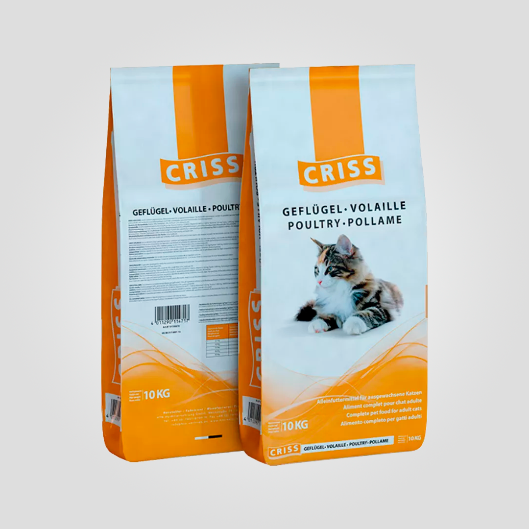 Корм сухой Criss для взрослых и пожилых кошек домашняя птица 10 кг (20502398)