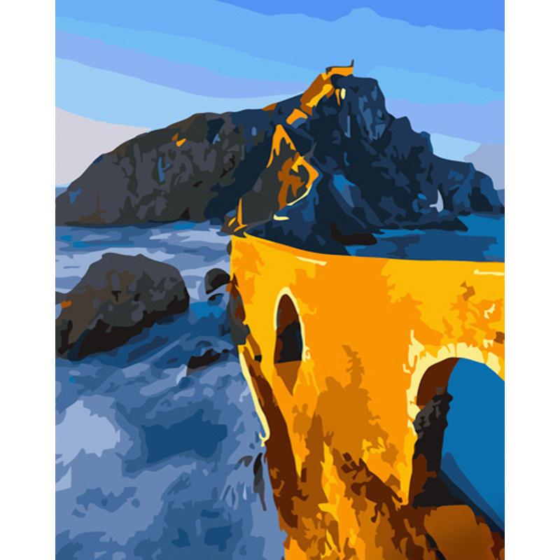 Картина по номерам Strateg Премиум Фантастические скалы 40x50 см (GS722)