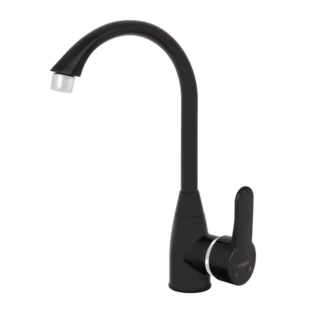 Смеситель для кухни SLAT SLT-C011B Черный/Хром