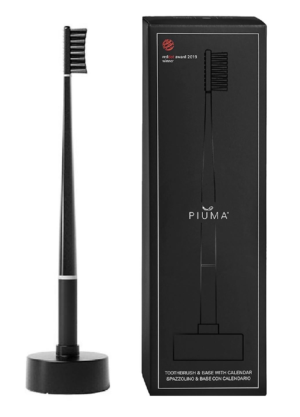 Зубная щетка Piuma Medium + база-календарь Черный (Е-01174)