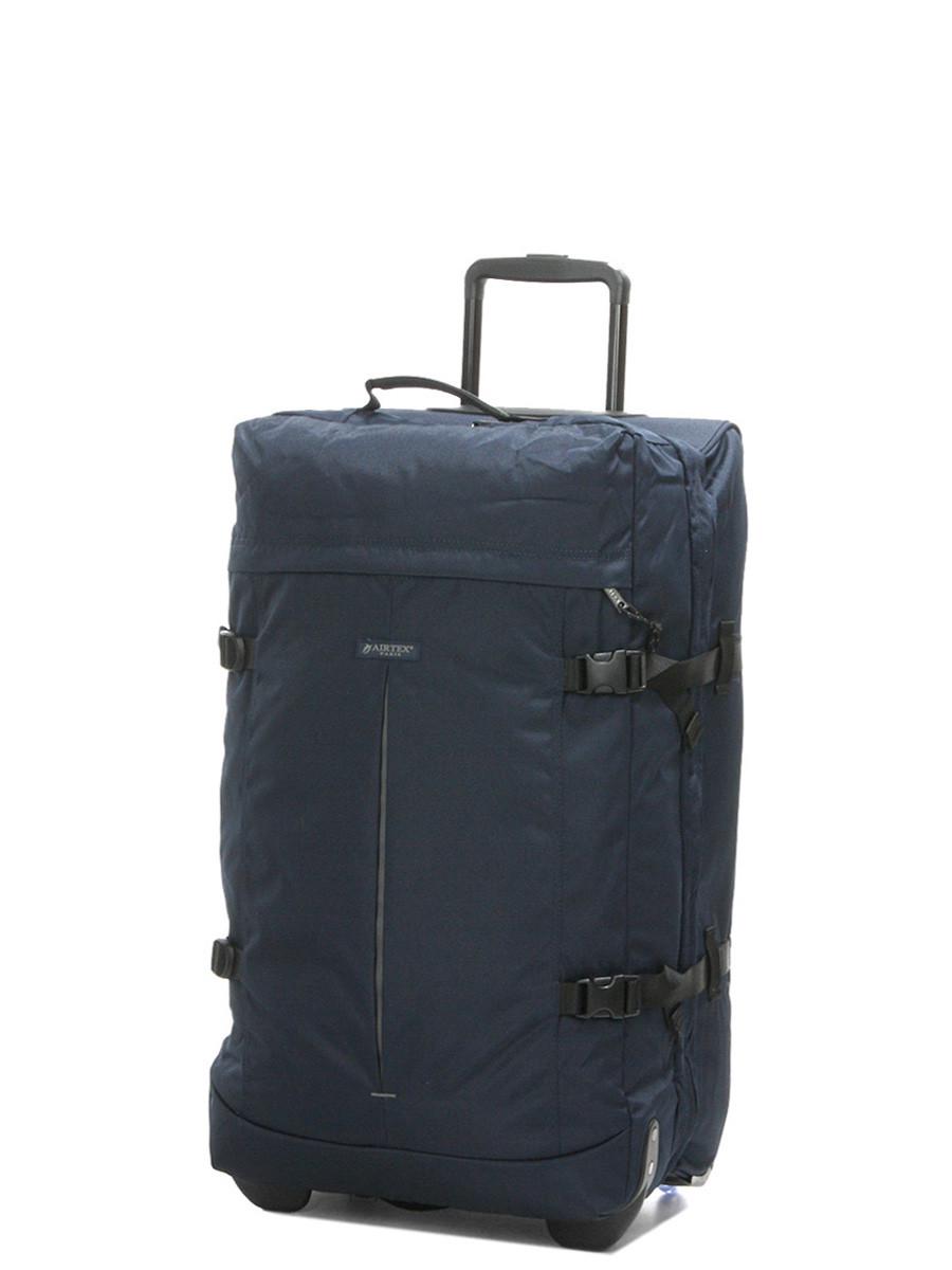 Дорожная сумка на колесах AIRTEX 827-68 М 68x36x32 см/72 л/2,7 кг Синий (2976129027)