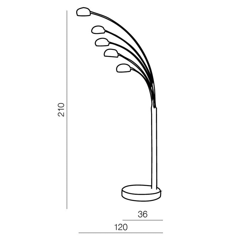 Торшер Azzardo Palp (AZ1122) - фото 3 Торшер Azzardo Palp (AZ1122) - фото 3