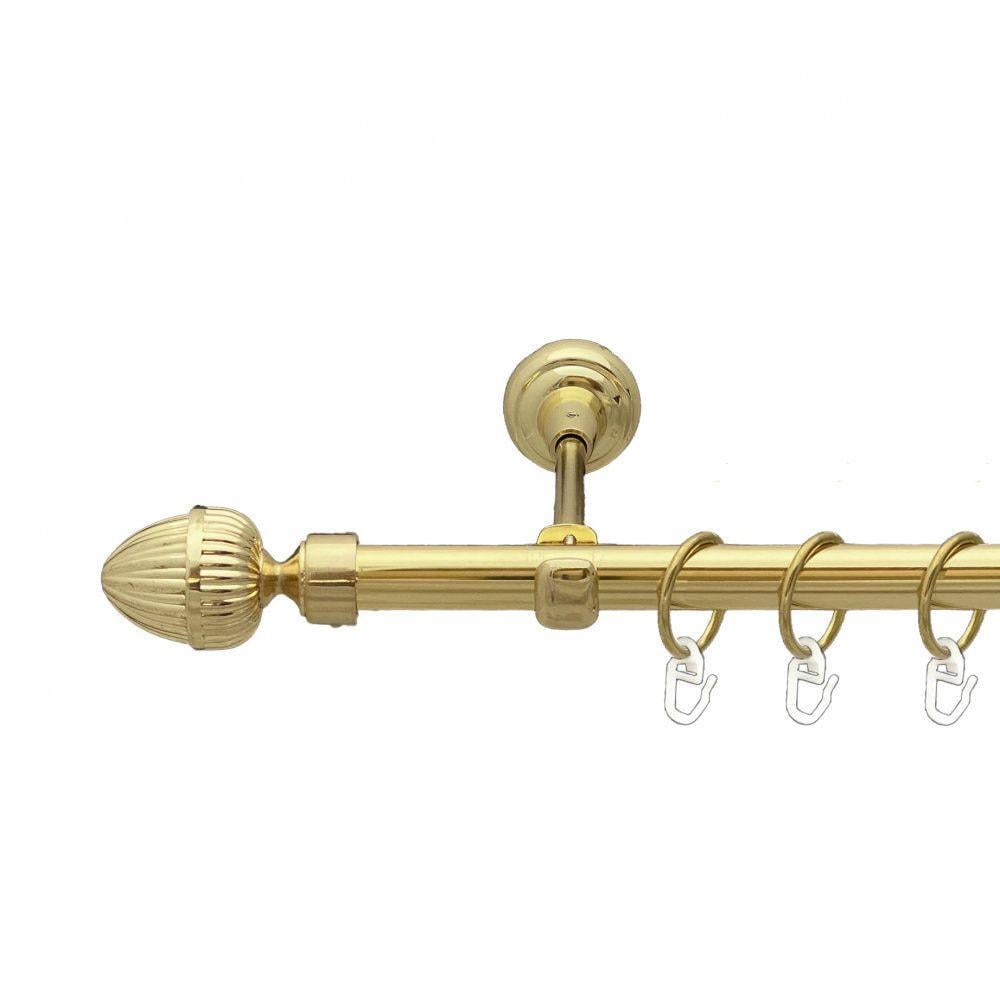 Карниз Orvit Одеон однорядный гладкий 19 мм 200 см Золотой (00-00012915)