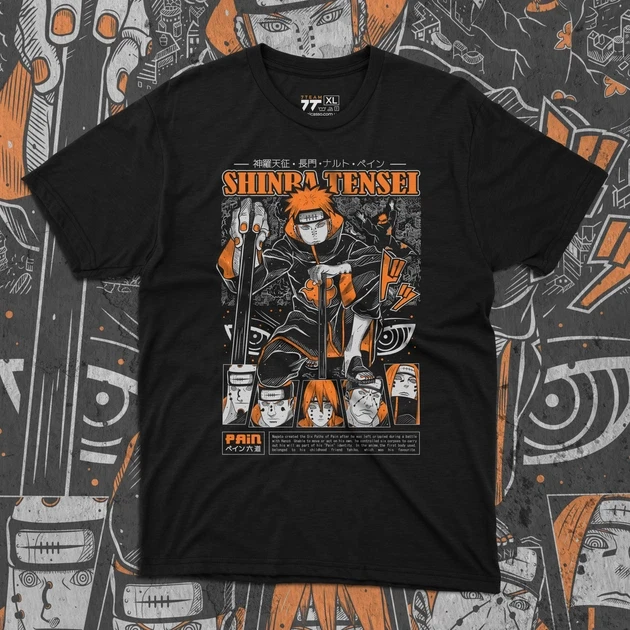 Футболка мужская с принтом Наруто Pain Shinra Tensei р. 48 (2896478718)