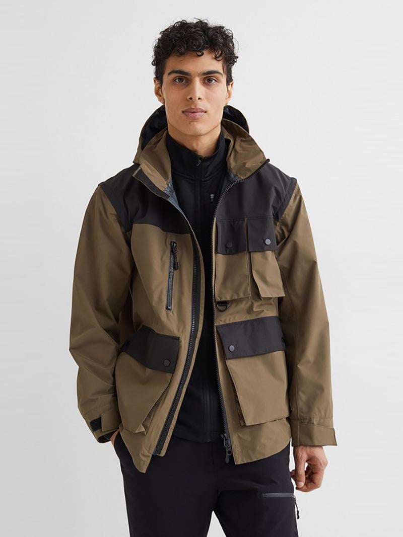 Спортивна куртка H&M S Бежево-чорний (A29091025363)