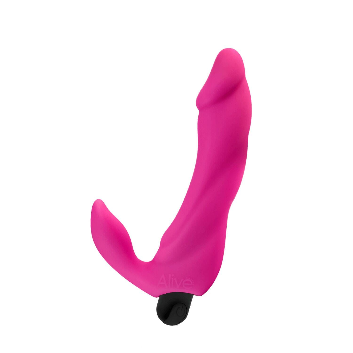 Вибратор вагинально-клиторальный Alive Bifun Pro перезаряджуваний Pink (SO8534)