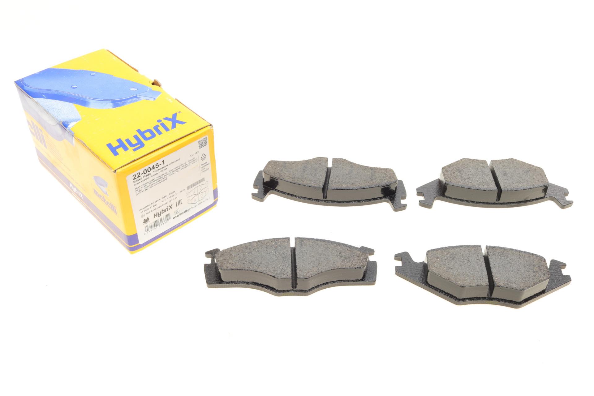 Колодки тормозные передние METELLI 79-92 22-0045-1 Seat Cordoba/Ibiza 93-02/VW Caddy 82-92/Golf 82-99/Passat B2-B4
