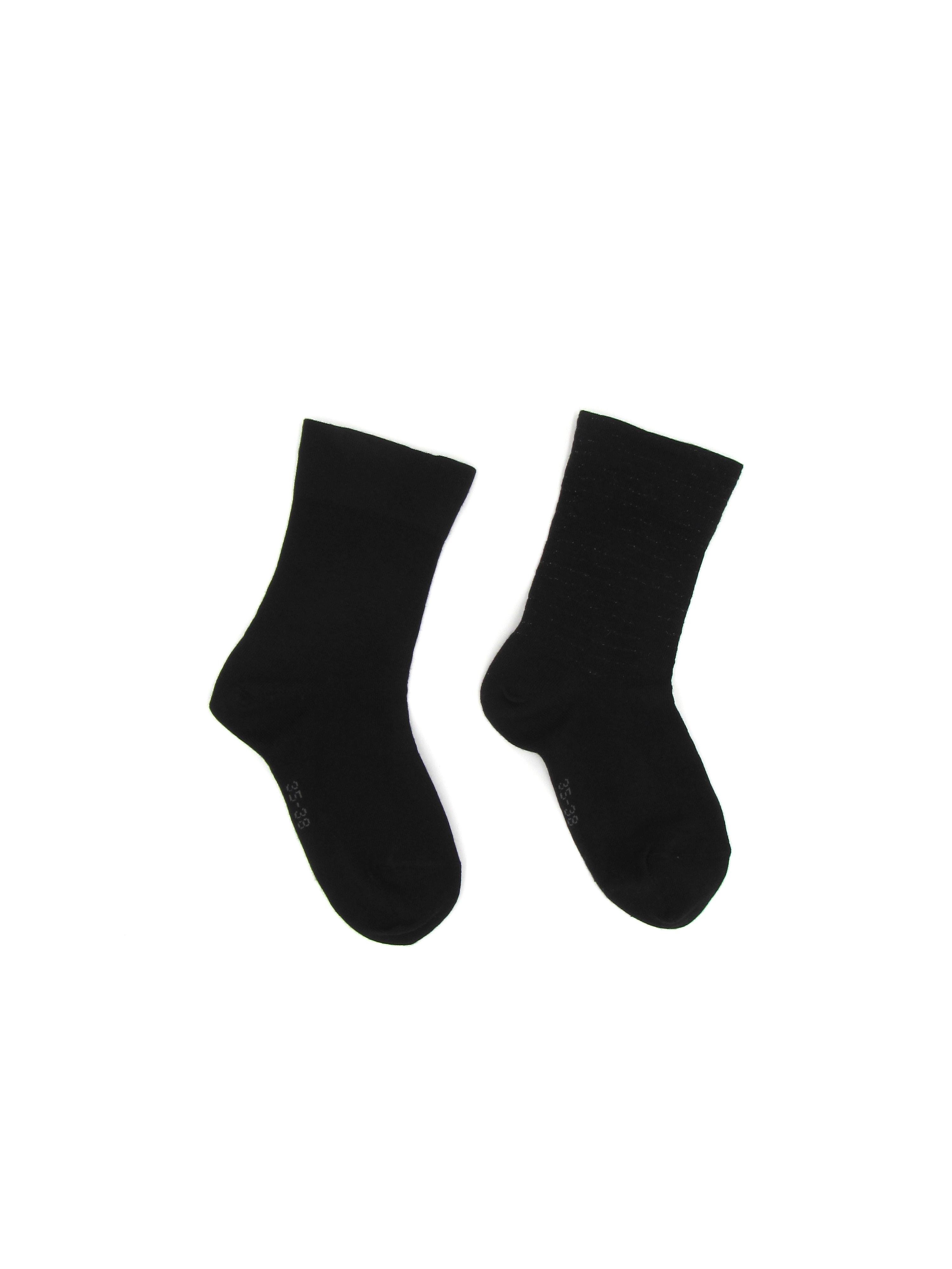 Шкарпетки C&A Блиск 2 пари р. 35-38 Чорний (2246026105800)