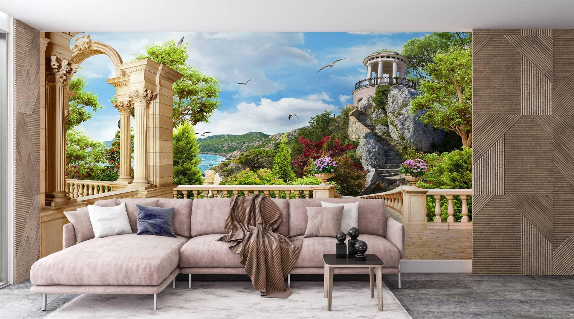 Фотообои флизелиновые Styleo Print-walls Сад античных мечтаний 0427 350х270 см (Pw-0427/3)