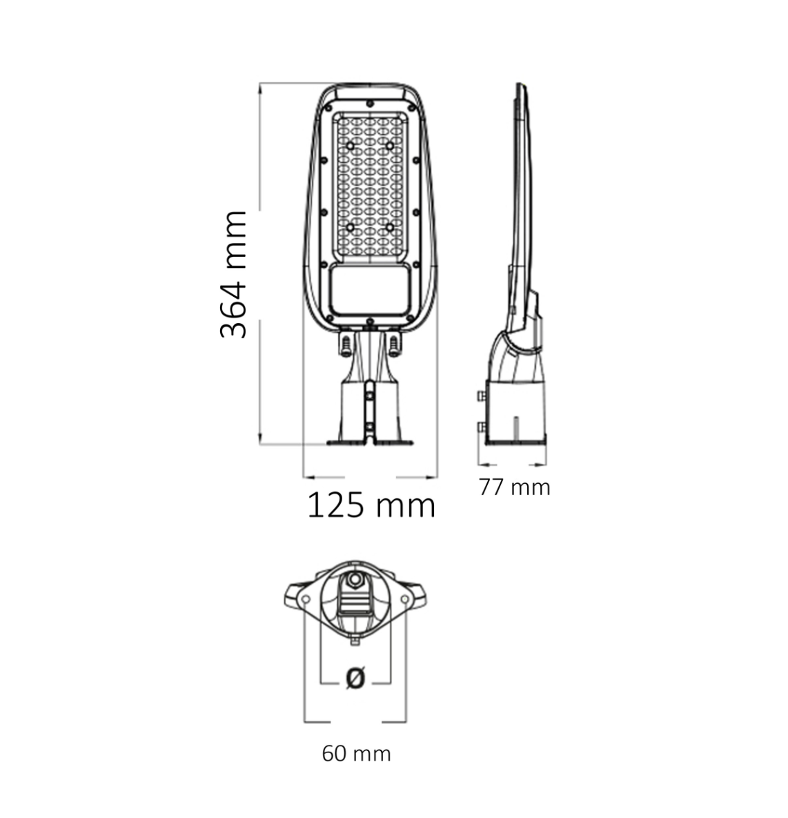 Консольный уличный светильник STANDART SMD LED 30 Вт 6400К (s161023) - фото 2