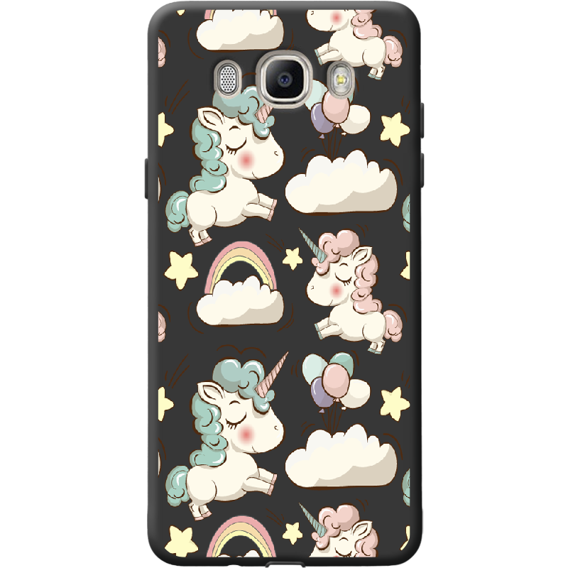 Чохол BoxFace Samsung J510 Galaxy J5 2016 Unicorns Чорний силікон (25137-cc2-41569)