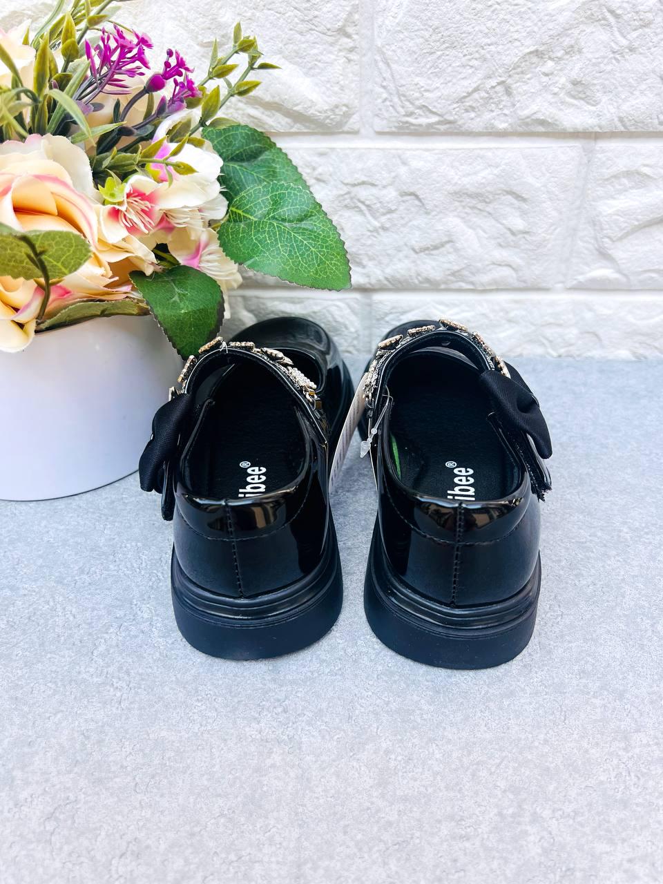 Туфлі класичні для дівчинки Clibee 1827 р. 26 16 см Чорний (1827) - фото 3