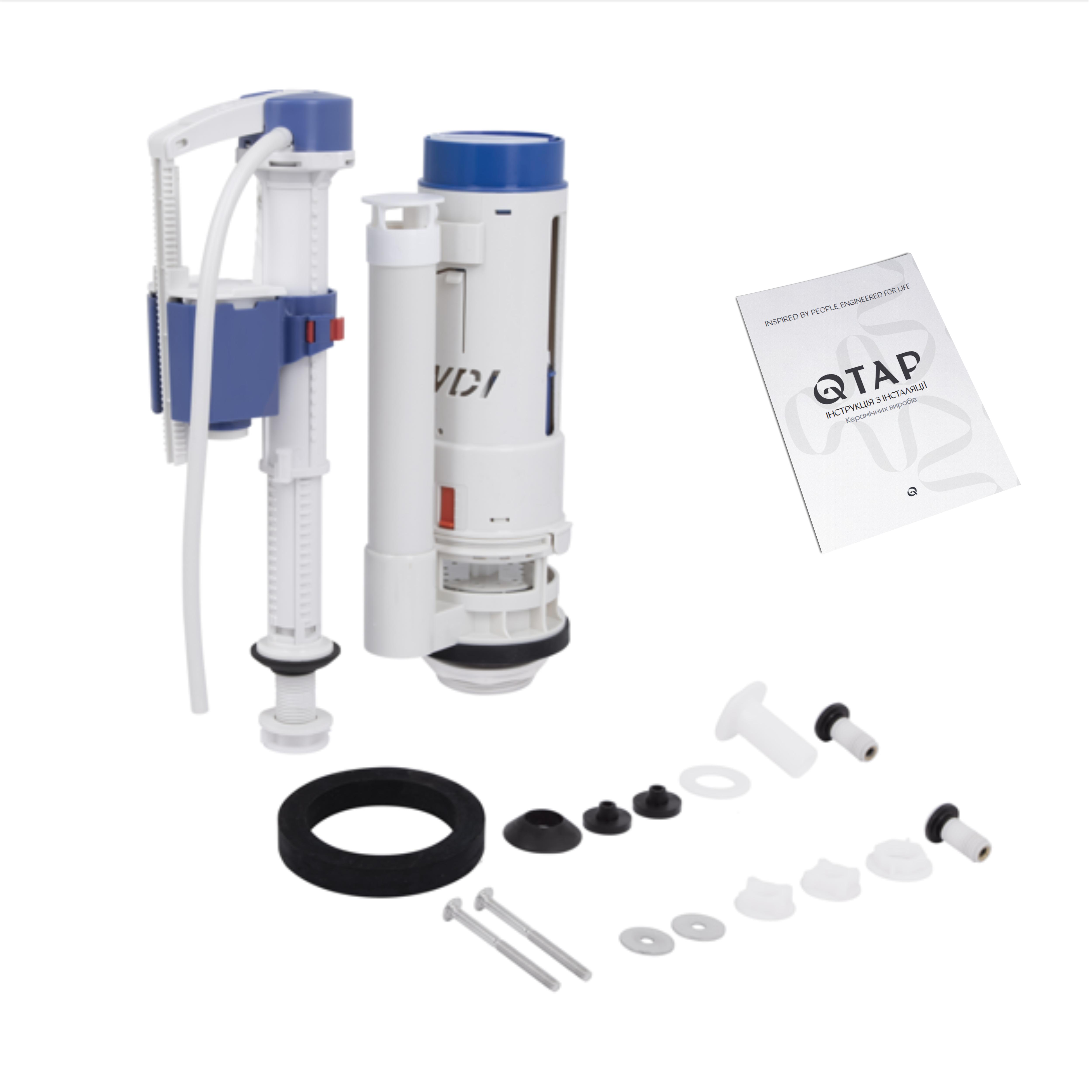 Унітаз підлоговий Q-tap Scorpio QT14226088AMB безобідковий із сидінням з мікроліфтом (246473) - фото 8