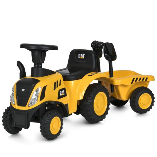 Детская каталка-толокар трактор с прицепом 658C-6 Желтый (658C-6 / 36.8)