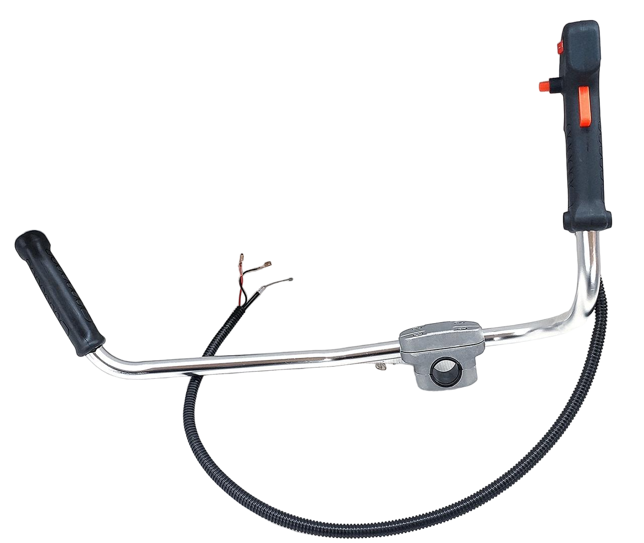 Рулевая правая левая ручка в сборе с хомутом 26 мм для мотокосы 43 см3/52 см3 (2773)