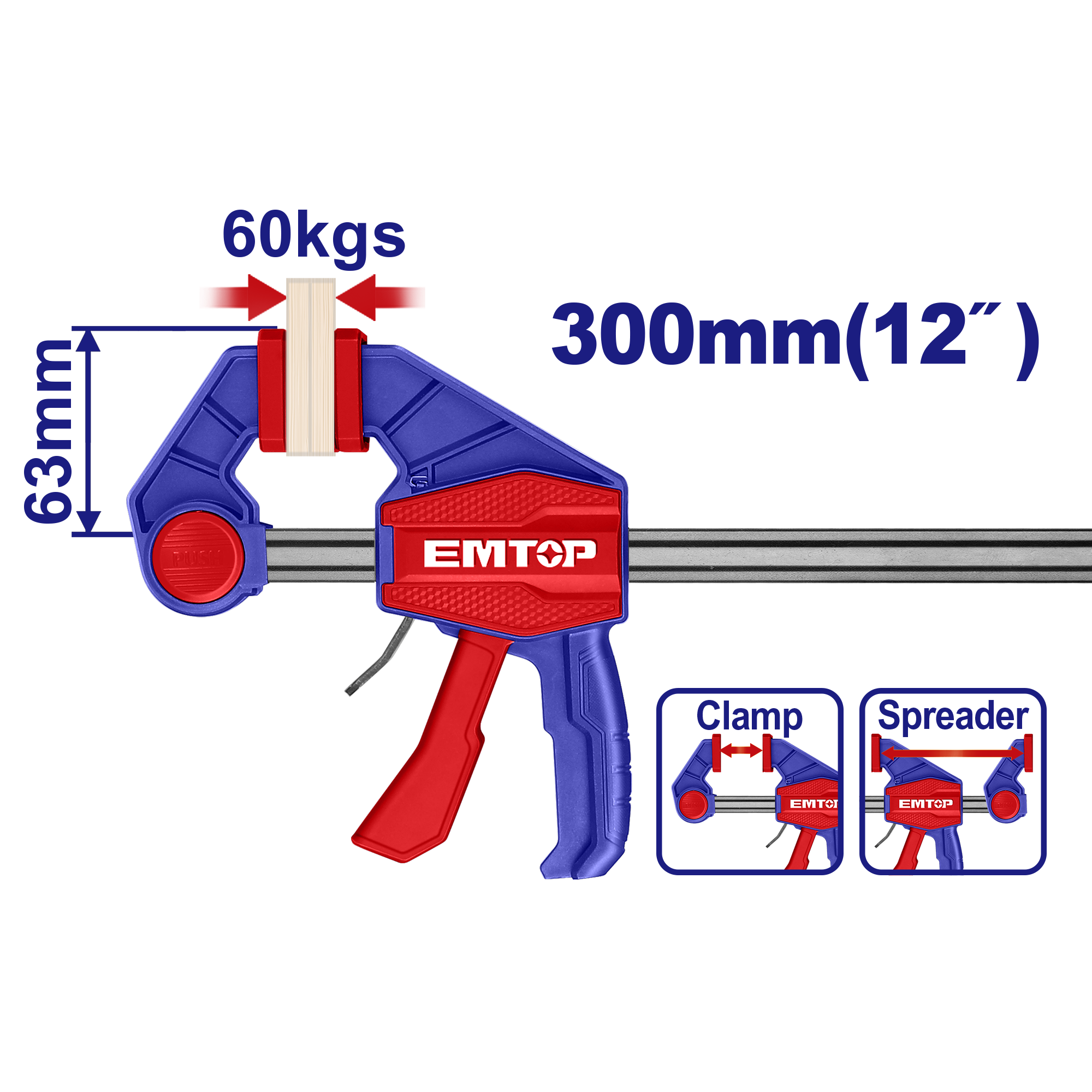 Струбцина EMTOP ECLPQ60201 - фото 2 Струбцина EMTOP ECLPQ60201 - фото 2