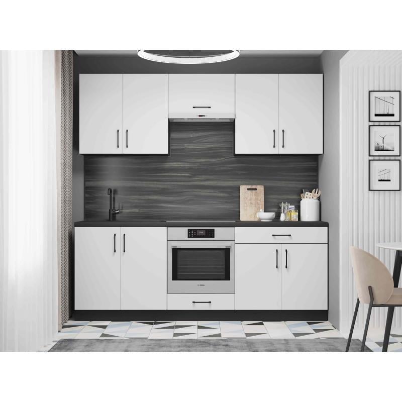 Кухня модульная Эверест Оптима №8 Белый 2,2 м (DTM-5724)