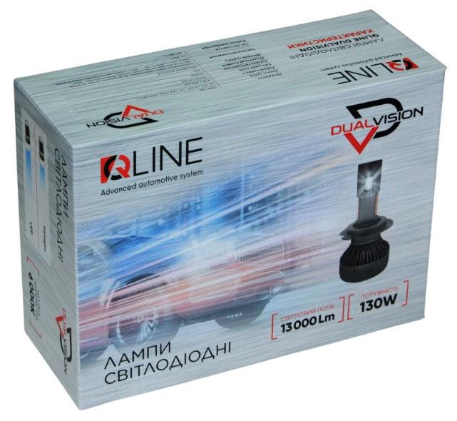 Автолампи QLine DualVision LED 65W H7 24V 6000K 2 шт. - фото 2 Автолампи QLine DualVision LED 65W H7 24V 6000K 2 шт. - фото 2