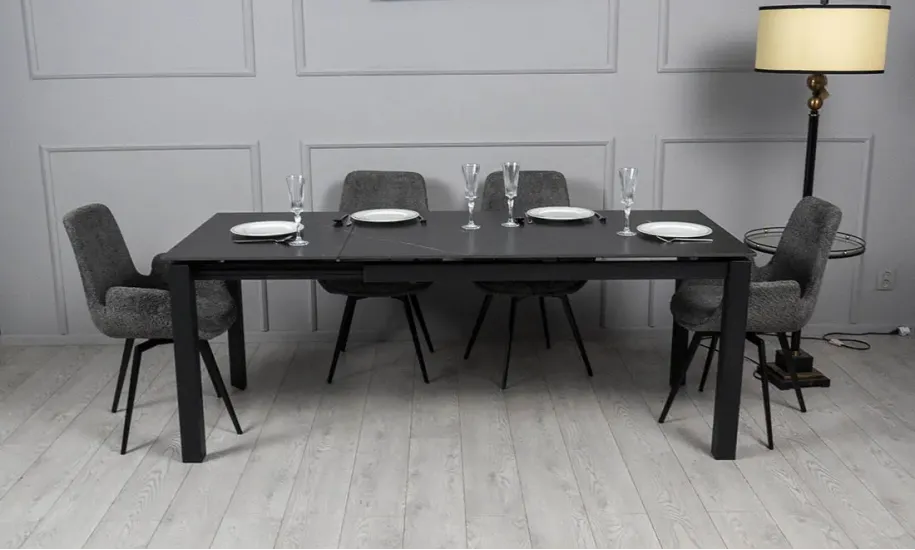 Стол раскладной Ларс 1400/2000х800х750 мм Черный - фото 10