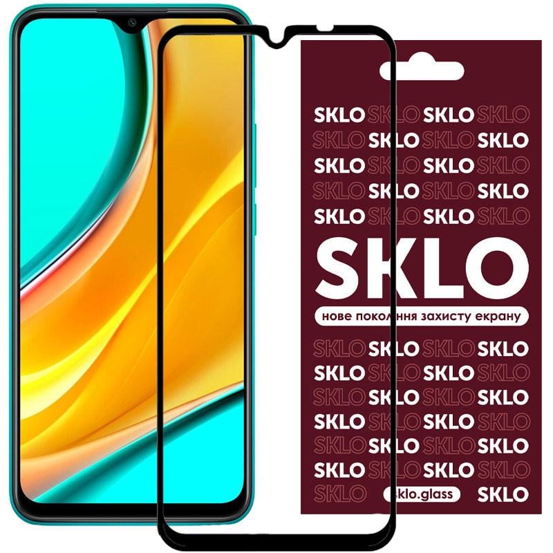 Защитное стекло противоударное SKLO 3D full glue для Xiaomi Redmi 9/Poco M3/Redmi 9T Black (00000037178_1)