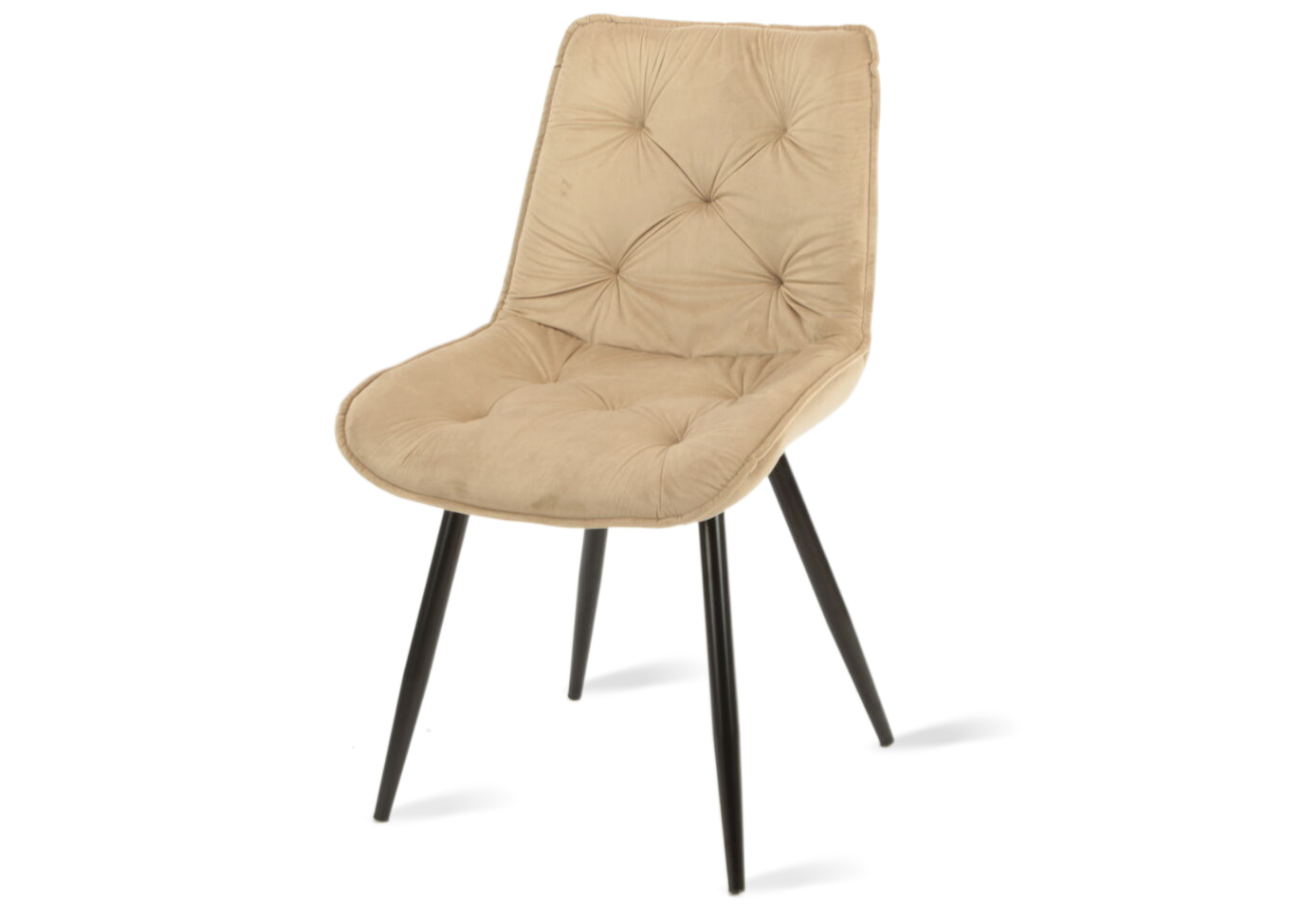 Стул Intarsio Style черный каркас Бежевый - фото 7 Стул Intarsio Style черный каркас Бежевый - фото 7