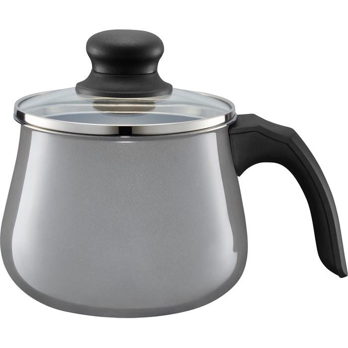 Кастрюля мини WMF Fusiontec Mineral со стеклянной крышкой 12 см 1,7 л Серый