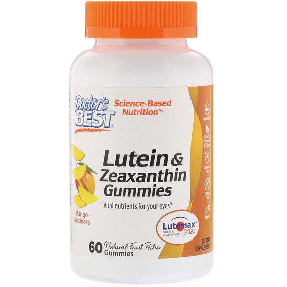 Лютеїн Doctor's Best Lutein & Zeaxanthin Gummies 60 Gummies Mango Madness (DRB-00512)