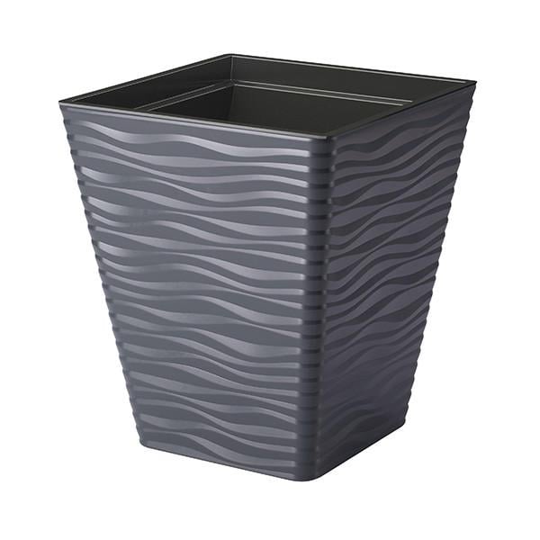 Горшок для цветов Form-Plastic Sahara kwadro-30 Антрацитовый (3920-014)