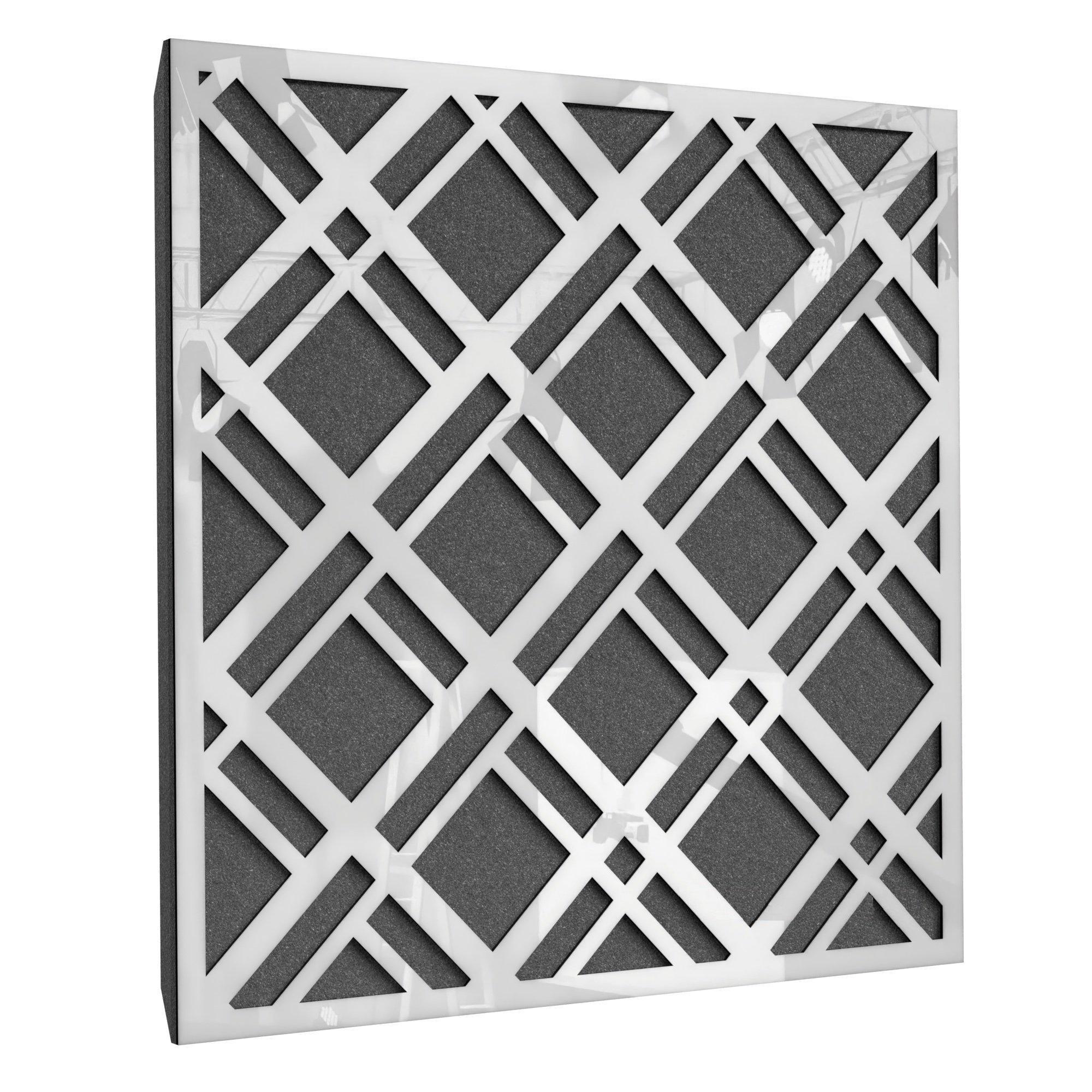 Акустическая панель Ecosound Grille Plastic 50х50 см 33 мм Белый (1239)