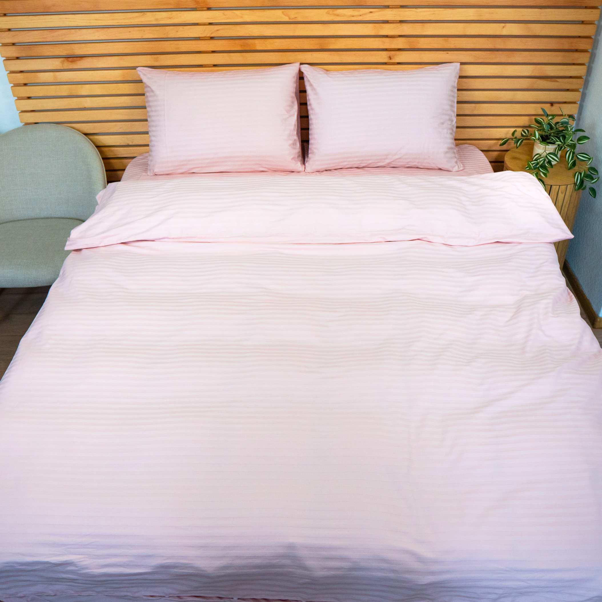 Наволочка YouStar 125 г/м2 страйп сатин 70х70 см 1 шт. Розовый (nav-sst-70x70-pink) - фото 2