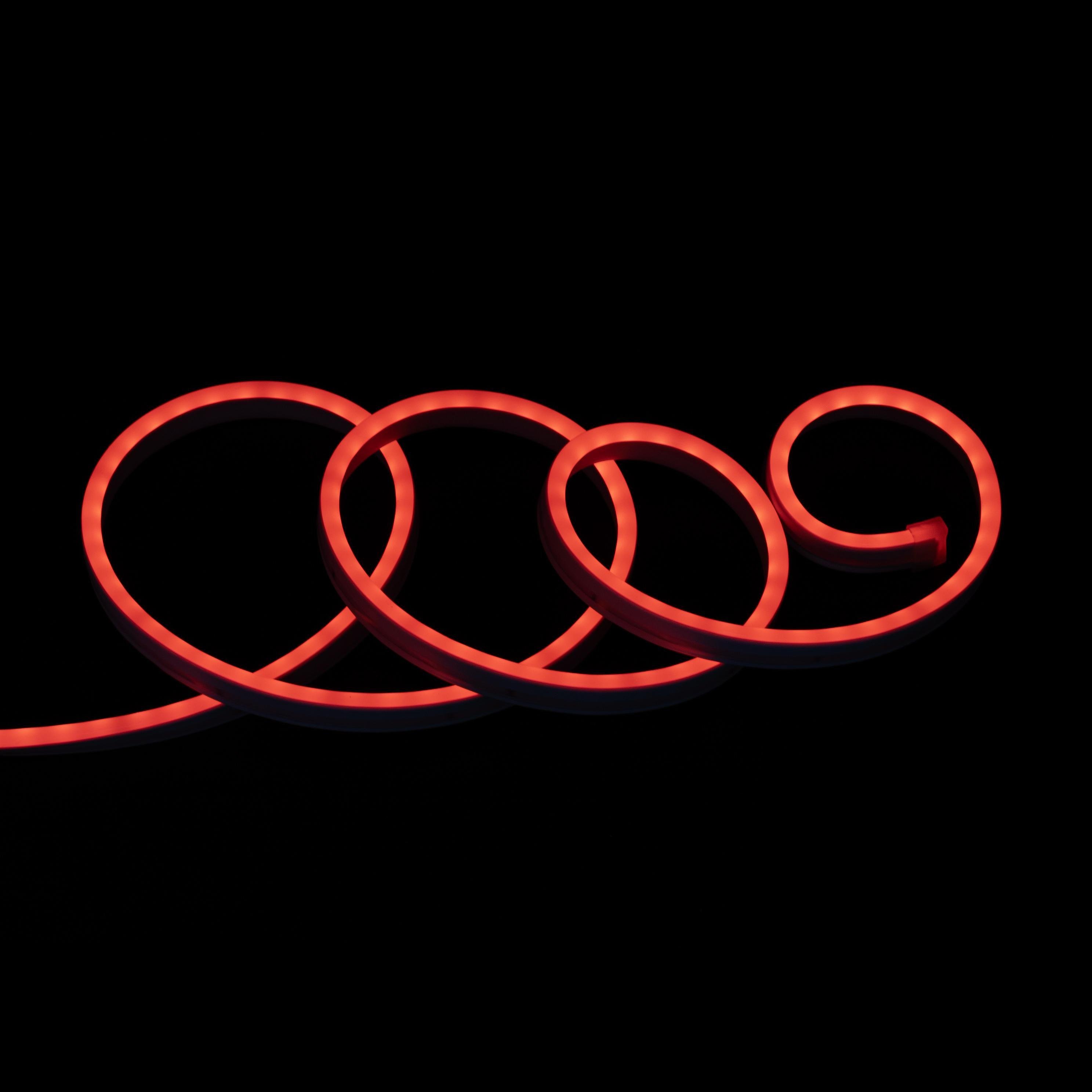 Світлодіодна стрічка неонова Prolum RGB Full Color готовий набір 6x12 12V 5 м Різнокольоровий (28522770) - фото 3